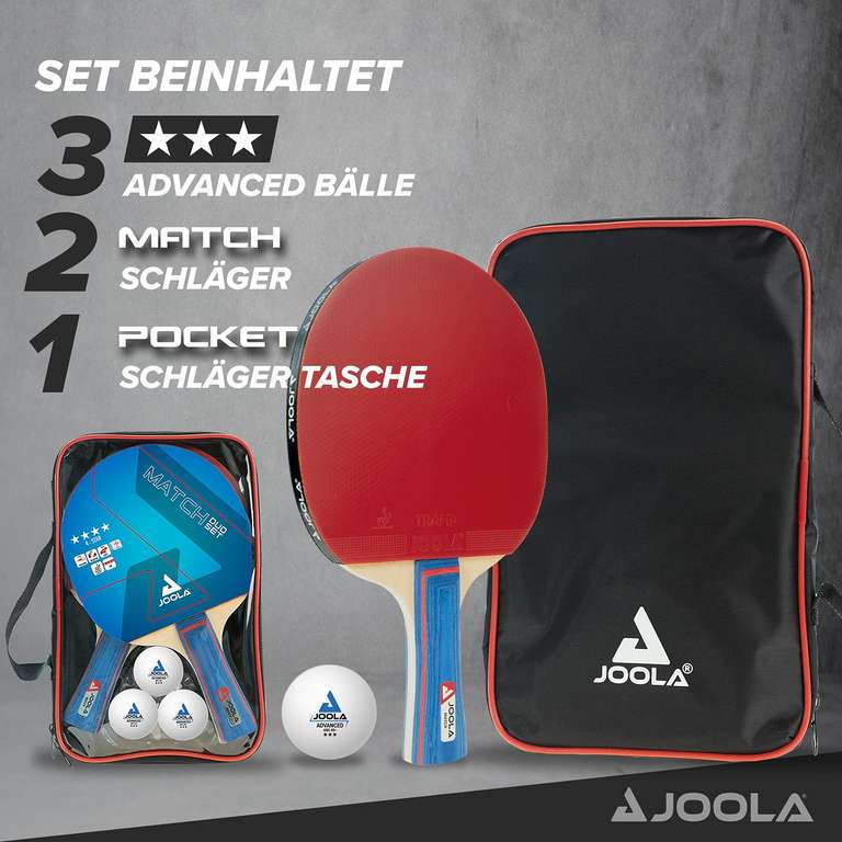 Joola Table Tennis Set - 2 Rackets, Case, x3 Balls