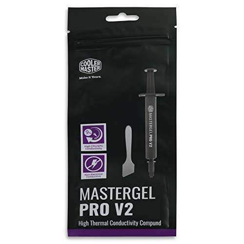 Cooler Master MasterGel Pro V2 High Thermal Conductivity Compound for CPU Coolers with Spatula (10 g) - £3.91 @ Amazon