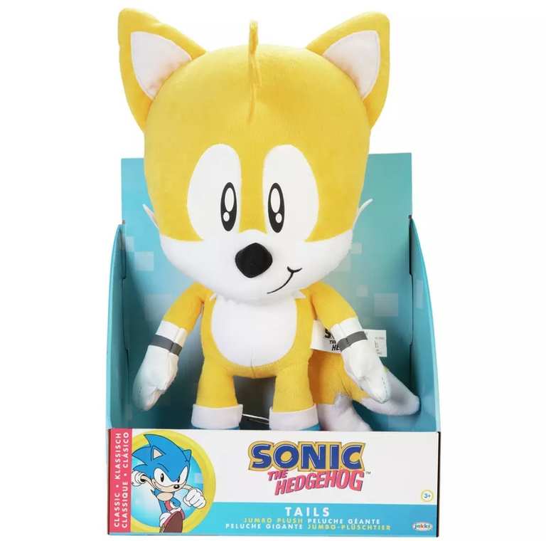 Sega Sonic Jumbo Tails 18 inch Plush - Free C&C