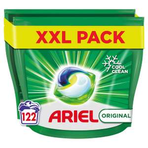 Ariel All-in-1 PODS Original Laundry Detergent Washing Liquid Tablets / Capsules, 122 Washes (61x2)