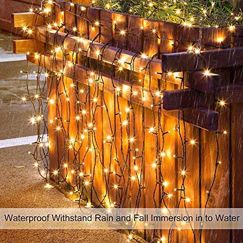 DreiWasser Solar Powered Curtain Icicle Lights, 2M X 2M 200 LEDs Fairy String Lights with voucher - Sold by CheerLong