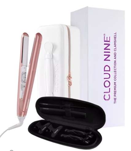 CLOUD NINE Original Iron Pro Pink and Clamshell on offer reduced further with code plus free delivery