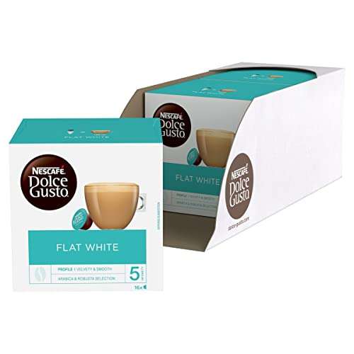 Nescafe Dolce Gusto Flat White Coffee Pods,16 Count (Pack of 3) Usually dispatched within 1 to 3 weeks £8.71 at Amazon