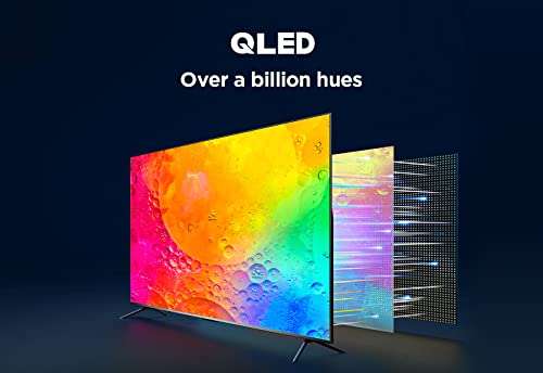 TCL C641K QLED Television, 4K Ultra HD, Android Smart TV 2023 Model (43" £260.10 / 50" £323.10 / 55" £350.10 / 65" £492.30) / 75" £718.20