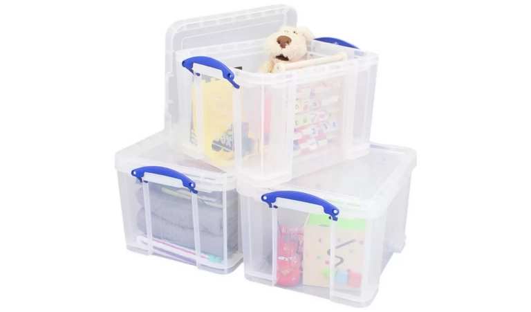 Really Useful Clear Boxes - 3 x 35 Litres