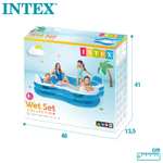 Intex 56475NP - Inflatable Swim Center Family Lounge, 90 x 90 x 26 inches, Multi-color