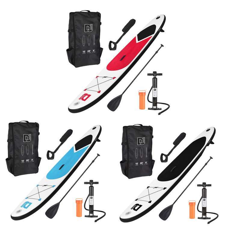 10ft Inflatable Stand Up Paddle Board Kit - £89.10 delivered with welcome code (Various Colours) @ WeeklyDeals4Less