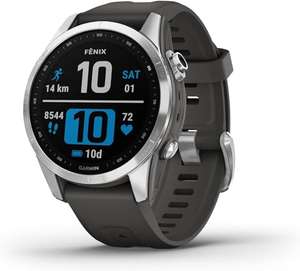 Garmin fēnix 7S, Smaller Multisport GPS Smartwatch, Advanced Health and Training Features, Touchscreen and Buttons