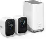 eufy Security S300 eufyCam 3C 2-Cam Kit Security Camera Outdoor Wireless, 4K, Expandable Storage UpTo 16TB - Sold by AnkerDirect UK FBA