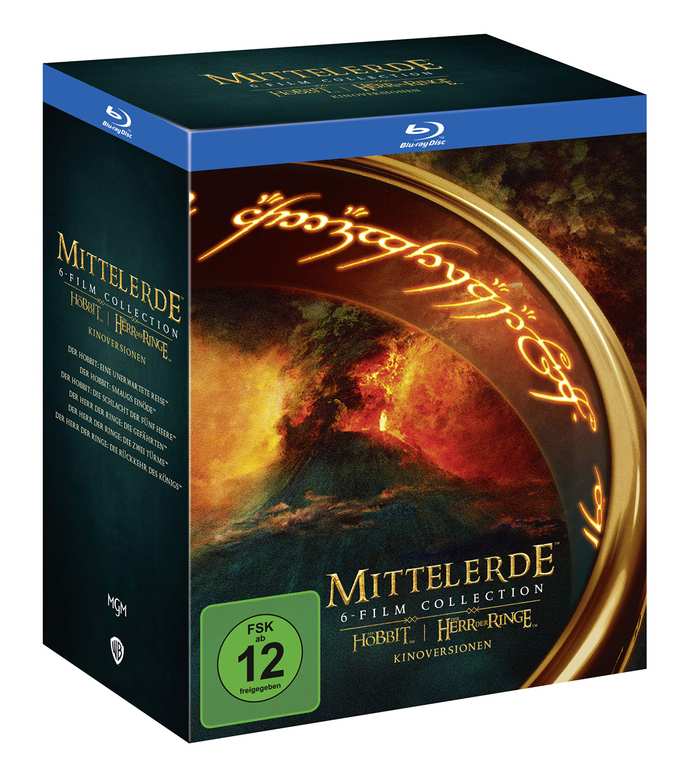 Middle Earth: The Hobbit / Lord of the Rings 6-film Collection Blu Ray (English Audio)
