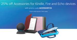 25% Off Kindle, Fire and Echo Accessories (With Discount Code / Select Accounts) @ Amazon