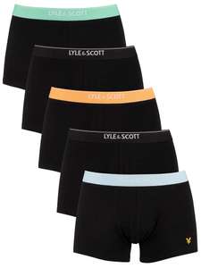 Lyle & Scott 5 Pack Jackson Trunks - Black £14.95 + £1.99 delivery @ Standout