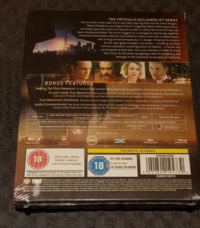 True Detective Season 2 Blu Ray - Sold By Global Deals