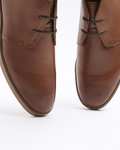 River Island Men's Brown Leather Chukka Boots in Tan or Stone Further reduced + click and collect available