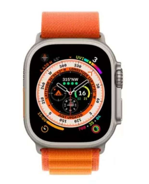 Apple Watch Ultra GPS + Cellular, 49mm Titanium Case with Orange Alpine Loop - Small - £699.99 (Members) @ Costco