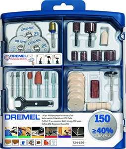 Dremel 724 EZ SpeedClic Accessory Set - 150 Rotary Tool Accessories for Cutting, Carving, Sanding £16.09 Prime Exclusive @ Amazon