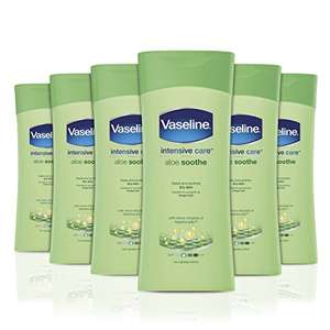 Vaseline Intensive Care Aloe Soothe heals and refreshes skin Body Lotion for dry skin 6 x 200 ml - £9.44 / £8.97 Subscribe & Save @ Amazon