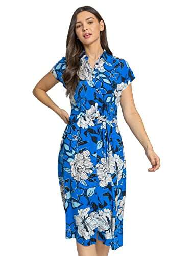 Roman Originals Women Floral Print Belted Shirt Dress size 18-20 - £15 Dispatches and Sold by Roman Originals on Amazon