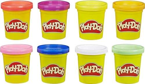 Play-Doh 8 Pack Rainbow Non-Toxic Modeling Compound with 8 Colours, Multicolor, 216 x 57 x 162 millimeters