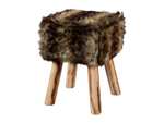 Livarno Home Faux Fur Stool - £19.99 @ LIDL