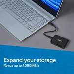 Crucial X9 2TB Portable SSD ( NVMe / USB3.2 / drop-proof upto 2m / 3 months Mylios Photos)
