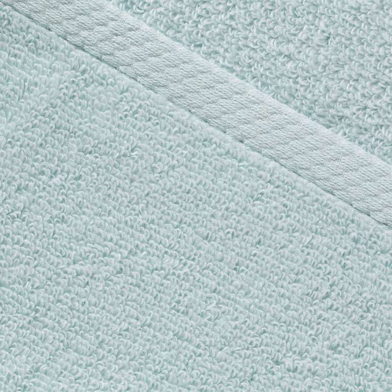 Amazon Basics Quick Dry Towel Set, 2 Bath - Ice Blue