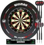 Winmau Blade 6 Professional Dartboard Surround and Darts Set (Free C&C)