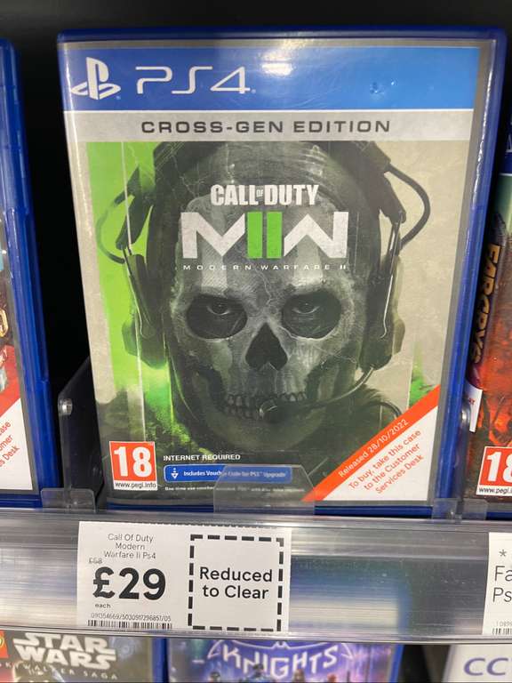 Call of Duty Modern Warfare 2 - PS5/PS4 - £29 @ Tesco Warfield