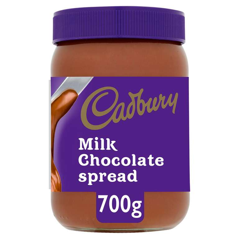 Cadburys 700g chocolate spread £2.99 in Farmfoods Hanley