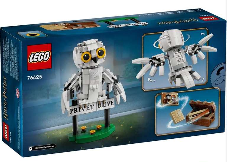 LEGO 76425 Harry Potter Hedwig at 4 Privet Drive with School Trunk. Free click & reserve