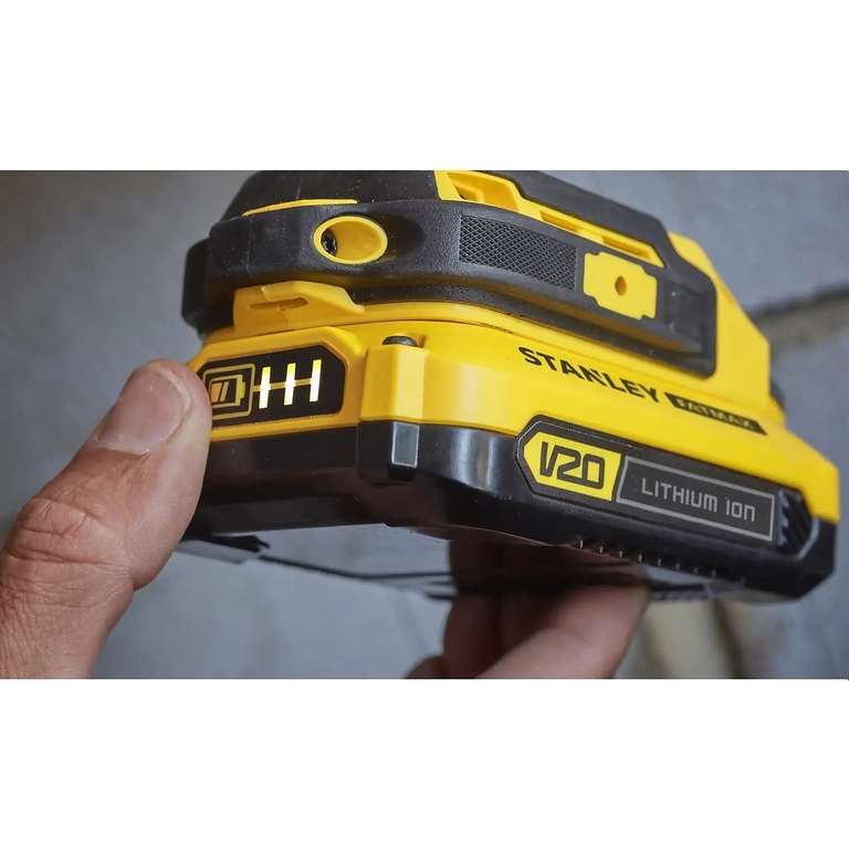 STANLEY FATMAX V20 18V Cordless Combi Drill with Kit Box- £40 (plus claim another free battery)- see post (free collection) @ Homebase
