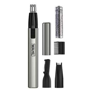 Wahl Micro Finisher Trimmer for Men & Women 3-in-1 Nose Trimmer, Ear & Eyebrow, Lithium Battery Powered, Washable Heads, Pocket size