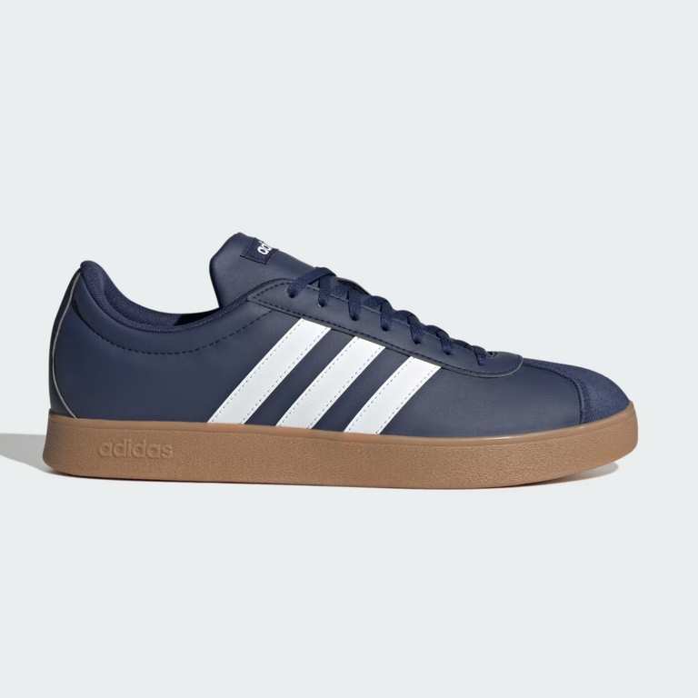 Adidas Men’s VL Court Base Shoes (Blue / Sizes 7.5-11.5) - Free Delivery for Members