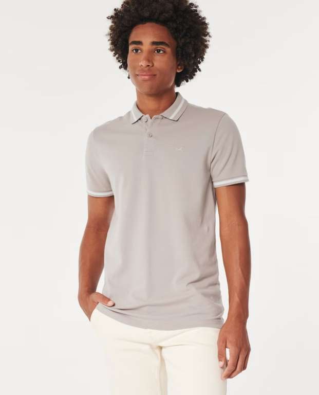 Hollister Mens Tipped Icon Polo - Member Price / Free C&C
