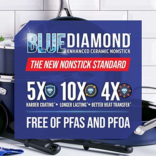 Blue Diamond Cookware Diamond Infused Ceramic Nonstick 30 cm Frying Pan Skillet £20.79 @ Amazon