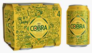 Cobra Premium Beer 4x330ml + £1 Asda Rewards Cashpot Bonus