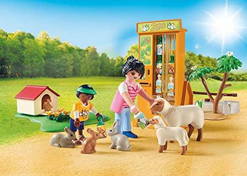 Playmobil 71191 Family Fun Petting Zoo, playset with animals, rabbit hutch, a picnic and visitors - £7 @ Amazon