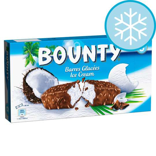Bounty Ice Cream 6 Pack 300.6Ml £3 (Clubcard Price) @ Tesco