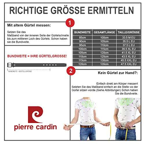 Pierre Cardin Men's Leather Belt (Herren-Gürtel) - £9.27 @ Amazon