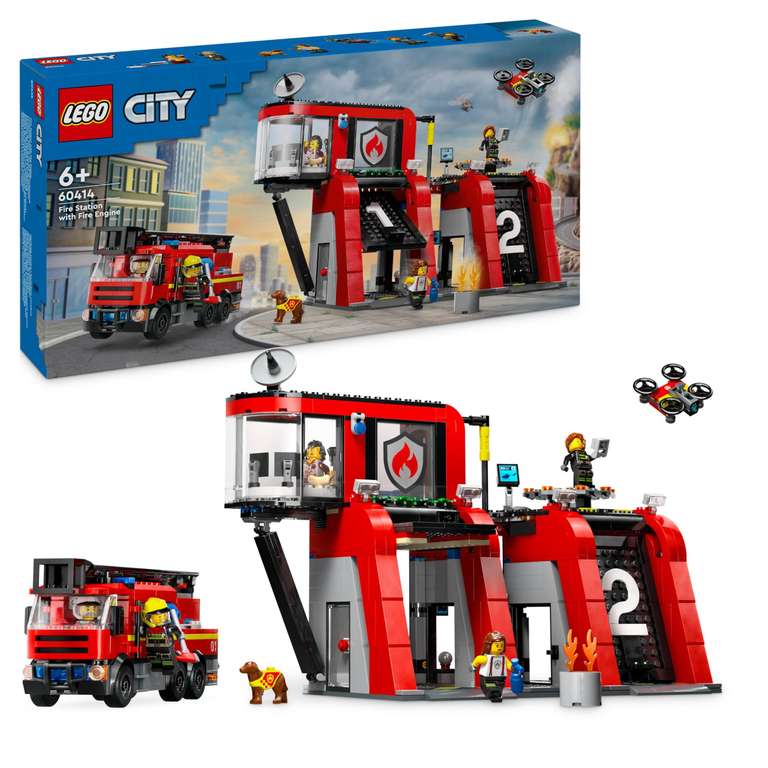 LEGO 60414 City Fire Station with Fire Engine
