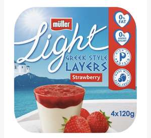 4pk muller light greek style layers Strawberry 99p @ Farmfoods