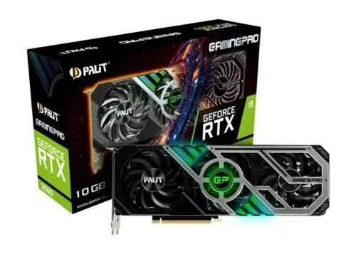Palit GeForce RTX 3080 GAMING PRO 10GB V1 Graphics Card - £620.99 with code @ ebuyer / ebay (UK Mainland)