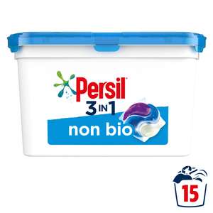 Persil Bio & Non Bio Laundry Washing Capsules 15 Wash £3 @ iceland