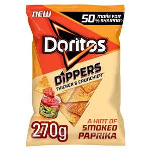 Doritos dippers big 270g bags £1.50 clubcard price at tesco