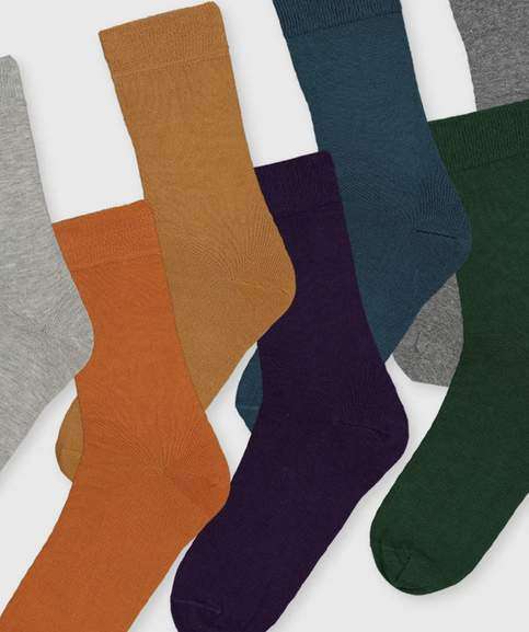 7 Pack - Stay Fresh Socks (Sizes 6.5 - 12) - £2.40 + Free Click & Collect @ Sainsbury’s TU Clothing