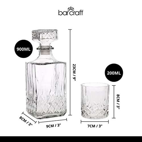 BarCraft Whisky Decanter and Glass Gift Set - £7 @ Amazon