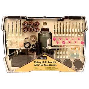 Rolson Rotary Multi Tool Kit with 160 Accessories £10.00 + Free Click & Collect / £4.95 Delivery @ Robert Dyas