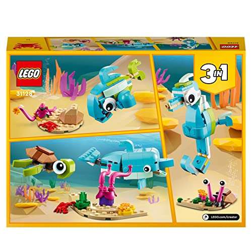 LEGO 31128 Creator 3in1 Dolphin and Turtle to Seahorse £7.20 with voucher @ Amazon