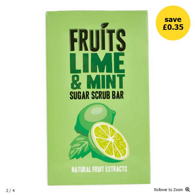 Fruits Scrub Bar Lime 200g: 25p + Free Click & Collect @ Wilko