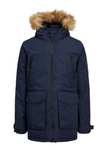 Jack & Jones Junior Navy Craft Parka Coat (8-16yrs) £33 click and collect at Matalan